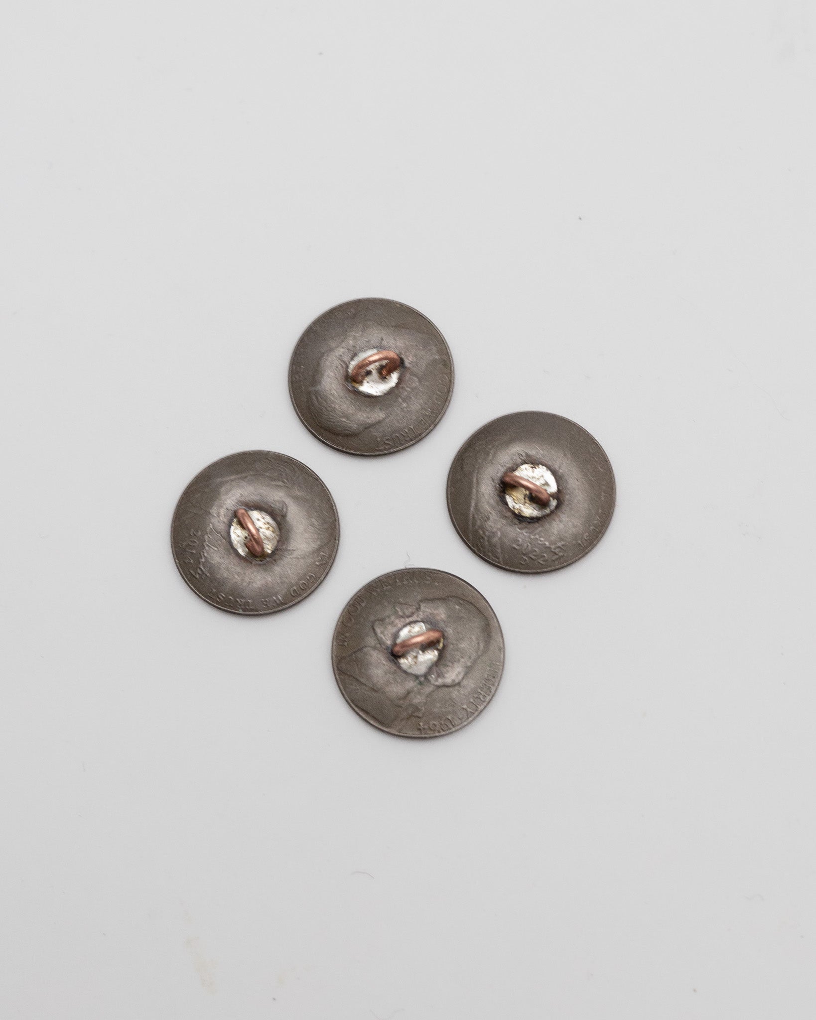 Nickel Ring Shank Button