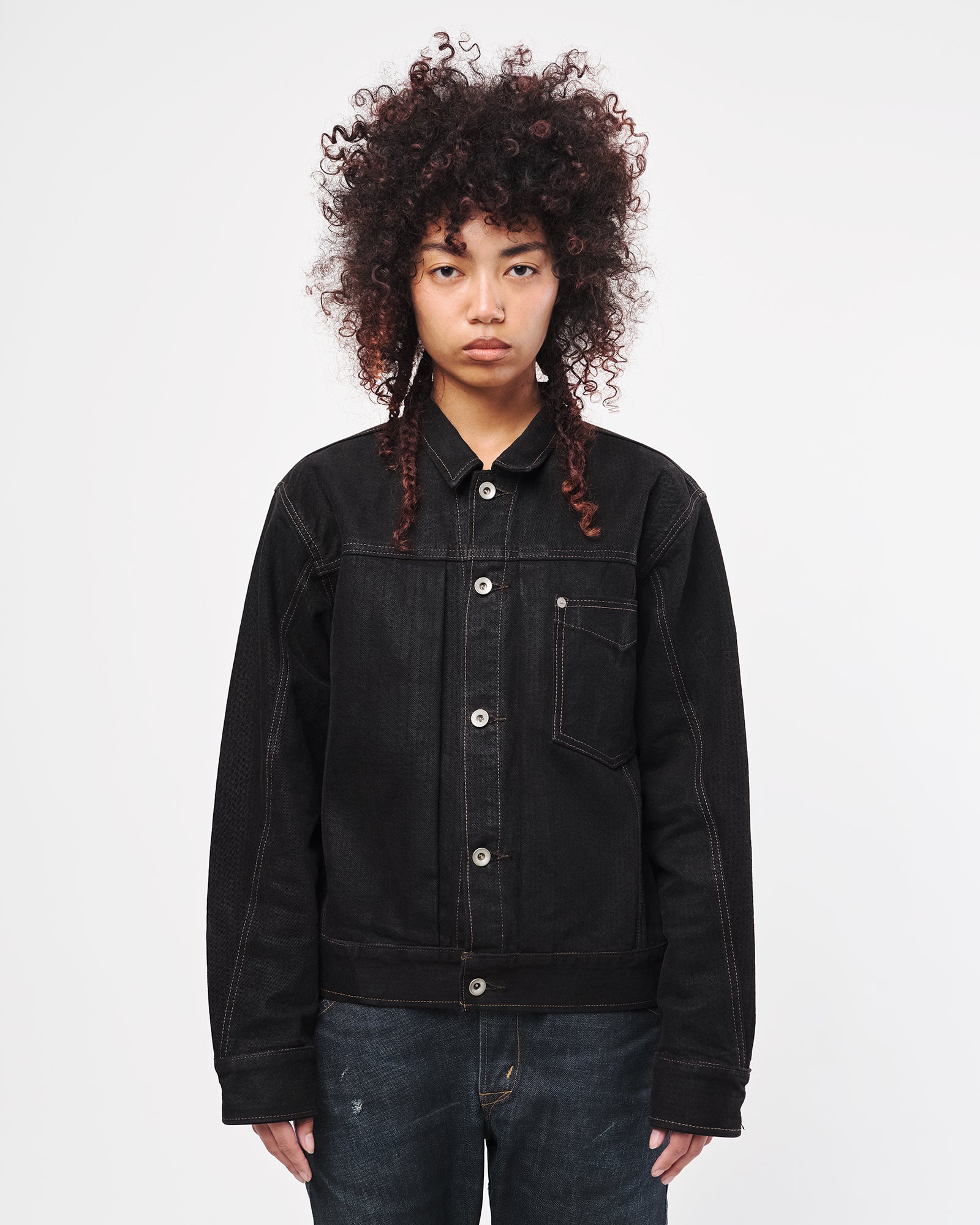 ジャケット・アウター no mass prod 008GLM WAXED DENIM JACKET 008GLM WAXED DENIM JACKET